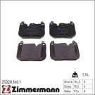 Zimmermann Bremsbelagsatz, Scheibenbremse 25028.160.1