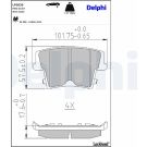 Delphi Bremsbelagsatz, Scheibenbremse LP2035