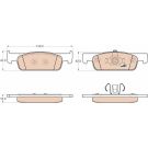 TRW Bremsbelagsatz, Scheibenbremse COTEC GDB2016