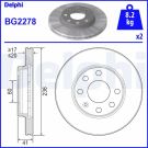 Delphi Bremsscheibe BG2278 Delphi Bremsscheibe BG2278