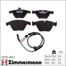 Zimmermann Bremsbelagsatz, Scheibenbremse 23312.200.2