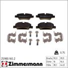 Zimmermann Bremsbelagsatz, Scheibenbremse 25980.165.2