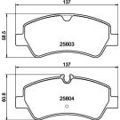 Bremsbelagsatz, Scheibenbremse 8DB 355 020-721