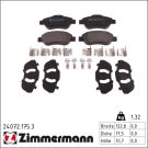 Zimmermann Bremsbelagsatz, Scheibenbremse 24072.175.3