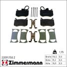 Zimmermann Bremsbelagsatz, Scheibenbremse 22091.150.2