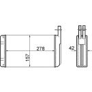 Mahle Wärmetauscher, Innenraumheizung BEHR AH 68 000S Mahle Wärmetauscher, Innenraumheizung BEHR AH 68 000S