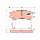 TRW Bremsbelagsatz, Scheibenbremse COTEC GDB3165