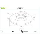 Valeo Bremsscheibe COATED 673324
