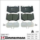 Zimmermann Bremsbelagsatz, Scheibenbremse 22893.165.1