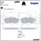 Delphi Bremsbelagsatz, Scheibenbremse LP878