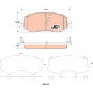 TRW Bremsbelagsatz, Scheibenbremse COTEC GDB3519