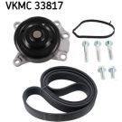 SKF Wasserpumpe + Keilrippenriemensatz VKMC 33817