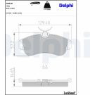 Delphi Bremsbelagsatz, Scheibenbremse LP616