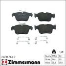 ZIMMERMANN 26206.160.2 Bremsbeläge nicht für Verschleißwarnanzeiger vorbereitet, mit Feder