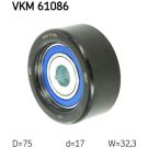 SKF Umlenk-/Führungsrolle, Keilrippenriemen VKM 61086
