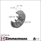 Zimmermann Bremstrommel 250.1765.00