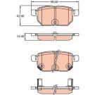 TRW Bremsbelagsatz, Scheibenbremse COTEC GDB3454