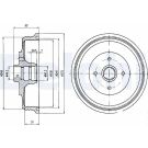 Delphi Bremstrommel BF430