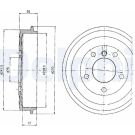 Delphi Bremstrommel BF275