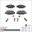 Zimmermann Bremsbelagsatz, Scheibenbremse 24008.185.3