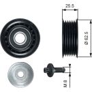 Gates Umlenk-/Führungsrolle, Keilrippenriemen DriveAlign™ T36736