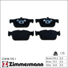 Zimmermann Bremsbelagsatz, Scheibenbremse 22098.170.1