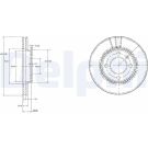 Delphi Bremsscheibe BG2109 Delphi Bremsscheibe BG2109
