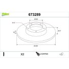 Valeo Bremsscheibe COATED 673289