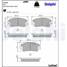 Delphi Bremsbelagsatz, Scheibenbremse LP353