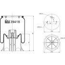 FEBI BILSTEIN 39418 Federbalg, Luftfederung FEBI BILSTEIN 39418 Federbalg, Luftfederung