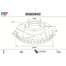 Bremsscheibe 9082840 Bremsscheibe 9082840