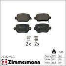 Zimmermann Bremsbelagsatz, Scheibenbremse 26372.155.2