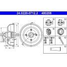 Bremstrommel 24.0220-0712.2