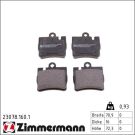 Zimmermann Bremsbelagsatz, Scheibenbremse 23078.160.1