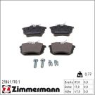 Zimmermann Bremsbelagsatz, Scheibenbremse 21861.170.1