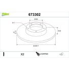 Valeo Bremsscheibe COATED 673302