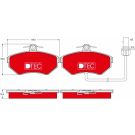 TRW Bremsbelagsatz, Scheibenbremse DTEC COTEC GDB1366DTE