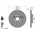 Textar Bremsscheibe PRO+ 92120505