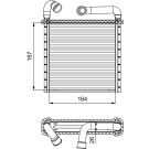 Wärmetauscher, Innenraumheizung 811506 Wärmetauscher, Innenraumheizung 811506