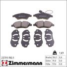 Zimmermann Bremsbelagsatz, Scheibenbremse 23711.190.1