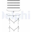 Delphi Zubehörsatz, Scheibenbremsbelag LX0182