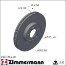 Zimmermann Bremsscheibe Coat Z 600.3249.20