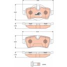 TRW Bremsbelagsatz, Scheibenbremse COTEC GDB1766