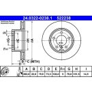 Bremsscheibe 24.0322-0238.1