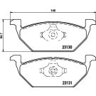 Bremsbelagsatz, Scheibenbremse 8DB 355 008-591