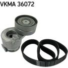 SKF Keilrippenriemensatz VKMA 36072