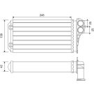 Valeo Wärmetauscher, Innenraumheizung 812221