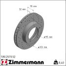 Zimmermann Bremsscheibe SPORT Z 590.2573.52 Zimmermann Bremsscheibe SPORT Z 590.2573.52