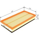 BOSCH 1 457 433 081 Luftfilter