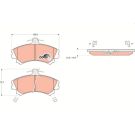 TRW Bremsbelagsatz, Scheibenbremse COTEC GDB1198